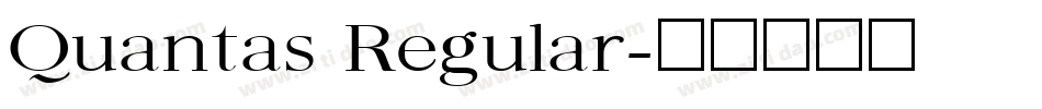 Quantas Regular字体转换